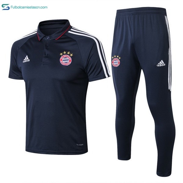 Polo Bayern Munich Conjunto Completo 2017/18 Azul